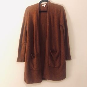 NWOT Madewell Kent Cardigan in Heather Clay (Rust)